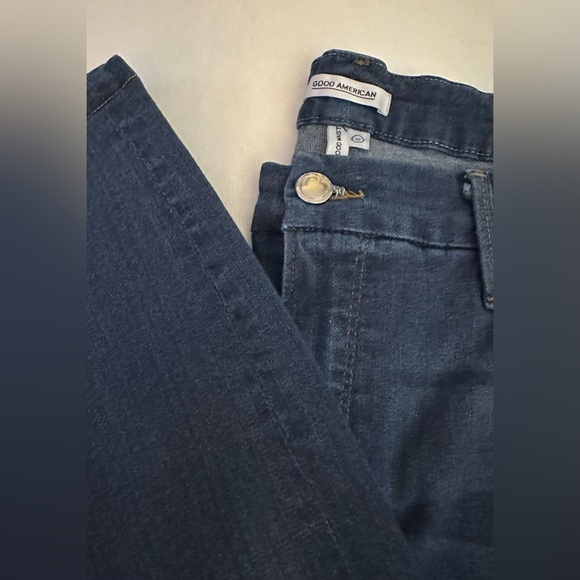 $149 GOOD AMERICAN Good Waist Made In USA Jeans Womens 22 Ankle 35x25” High-rise - Picture 13 of 15